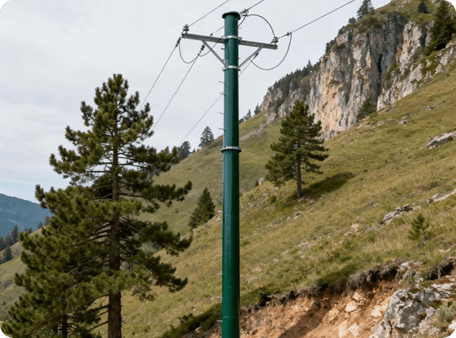 Solu&ccedil;&otilde;es de sistemas de energia de fibra de vidro