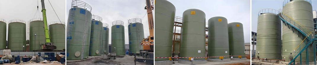 Kazakhstan Chemical Plant — Large-Scale FRP Storage Tank Project