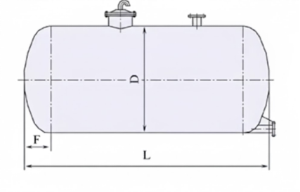 Tanque de armazenamento horizontal de fibra de vidro GFRP FRP