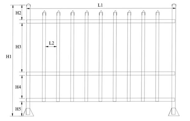 Fiberglass FRP GFRP Fence for isolation plants guardrail sound barrier anti-spray net Green belt iso