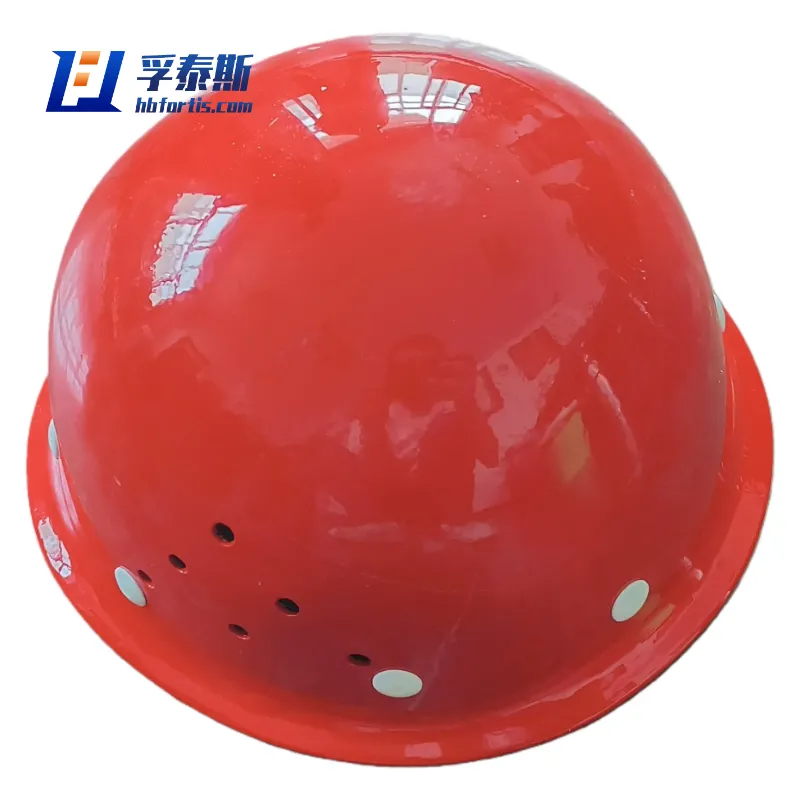 Capacete de seguran&ccedil;a da fibra de vidro de GFRP FRP para o canteiro de obras/instala&ccedil;&atilde;o qu&iacute;mica FT-S