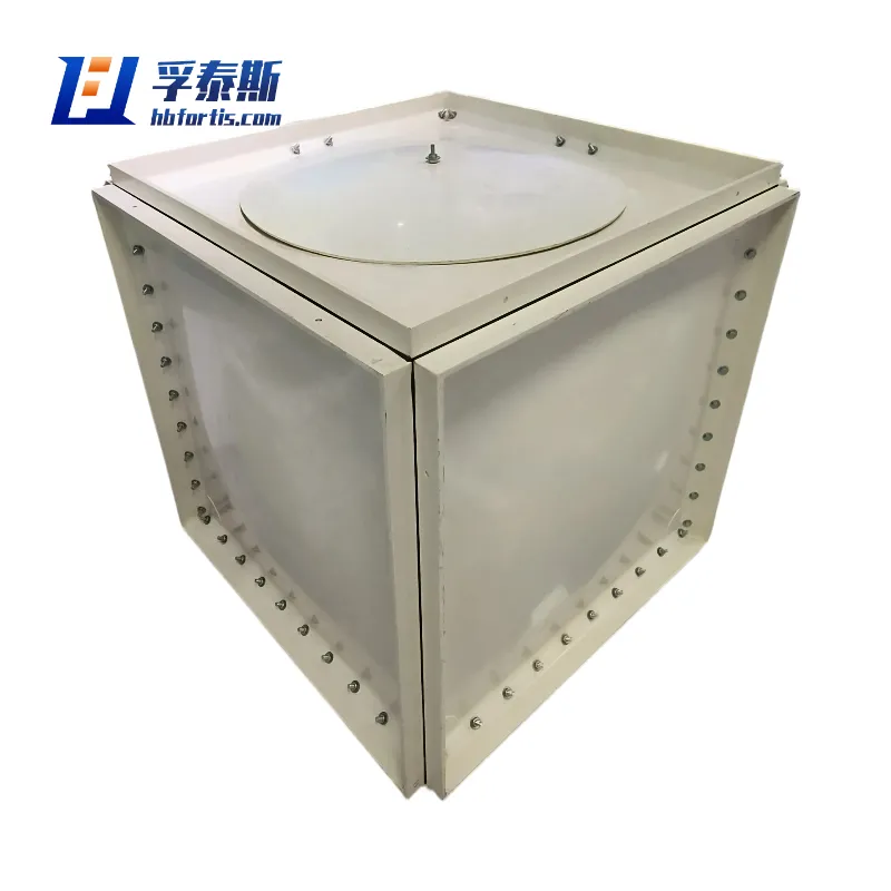 Tanque de &aacute;gua de fibra de vidro GFRP FRP para esta&ccedil;&atilde;o de abastecimento de &aacute;gua de f&aacute;brica FT-WT4