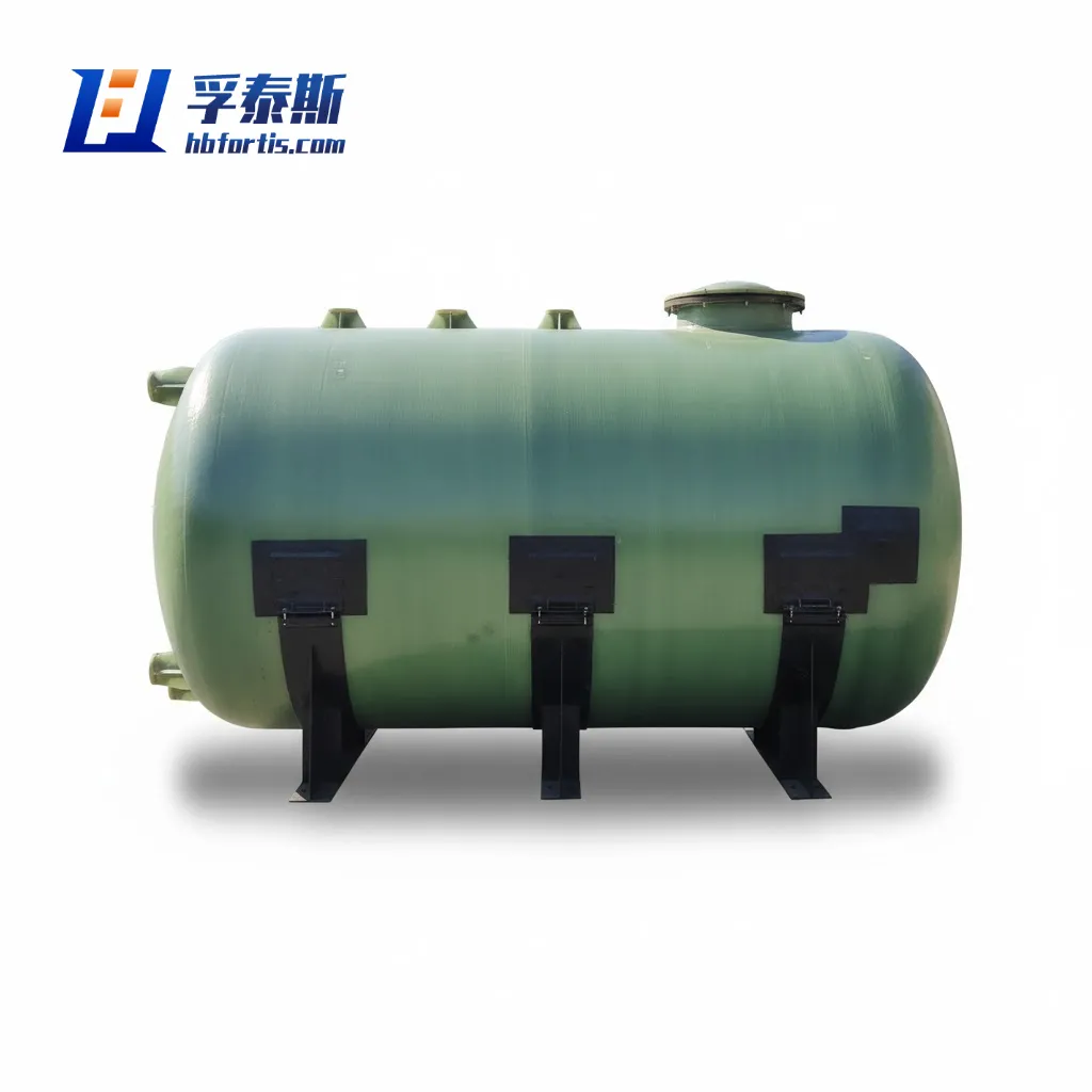 Tanque de armazenamento horizontal de fibra de vidro GFRP FRP para tanques de fertilizantes agr&iacute;cola