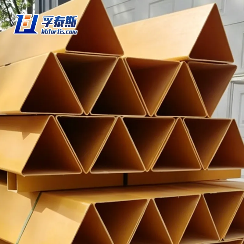 Fibra de vidro GFRP FRP Triangleq para ambientes industriais corrosivos O perfil FRP FT-T