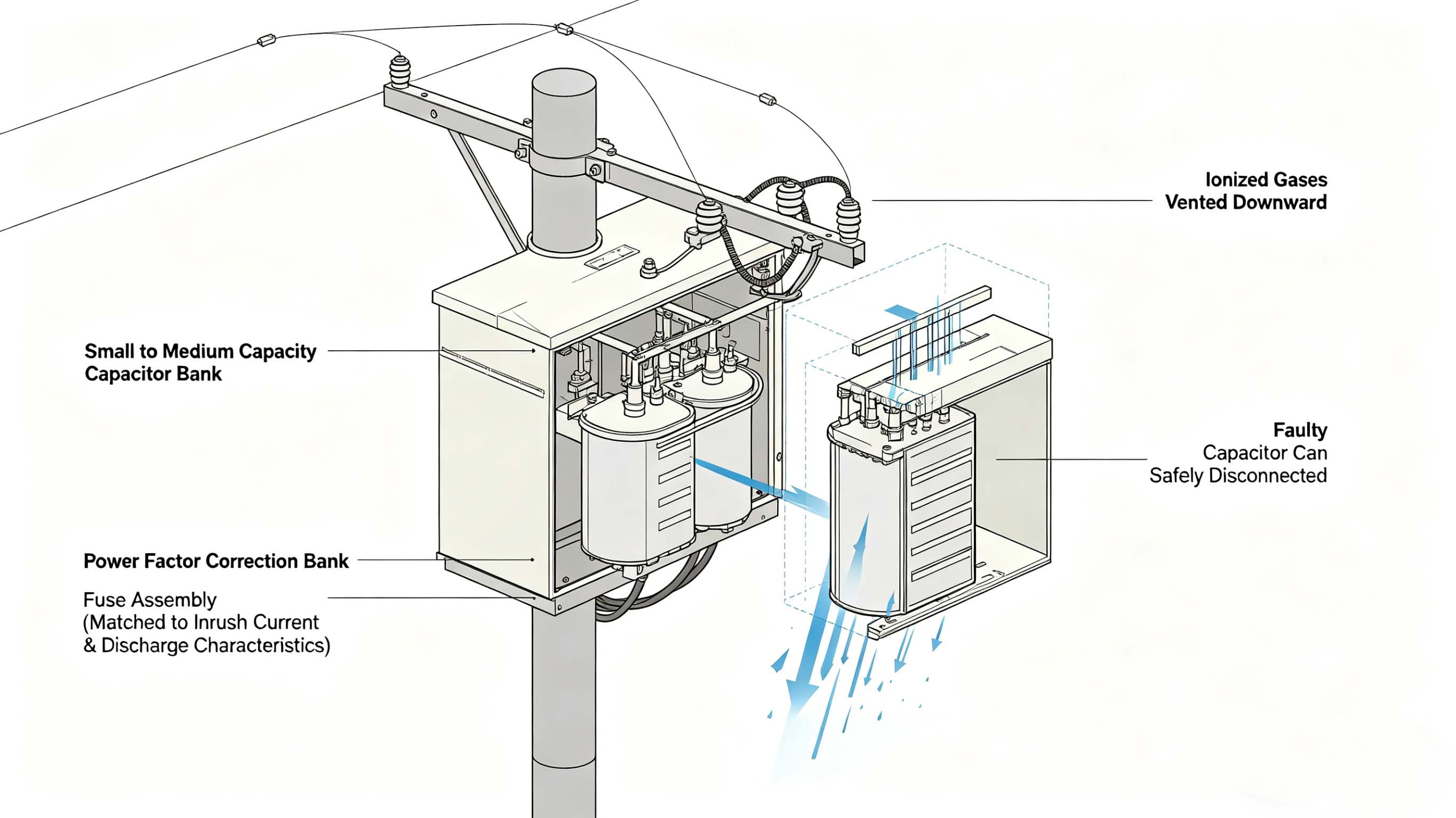 Conjunto completo de fusíveis do sistema de energia elétrica para transformador de distribuição FT-CFA1 para fornecedor da China