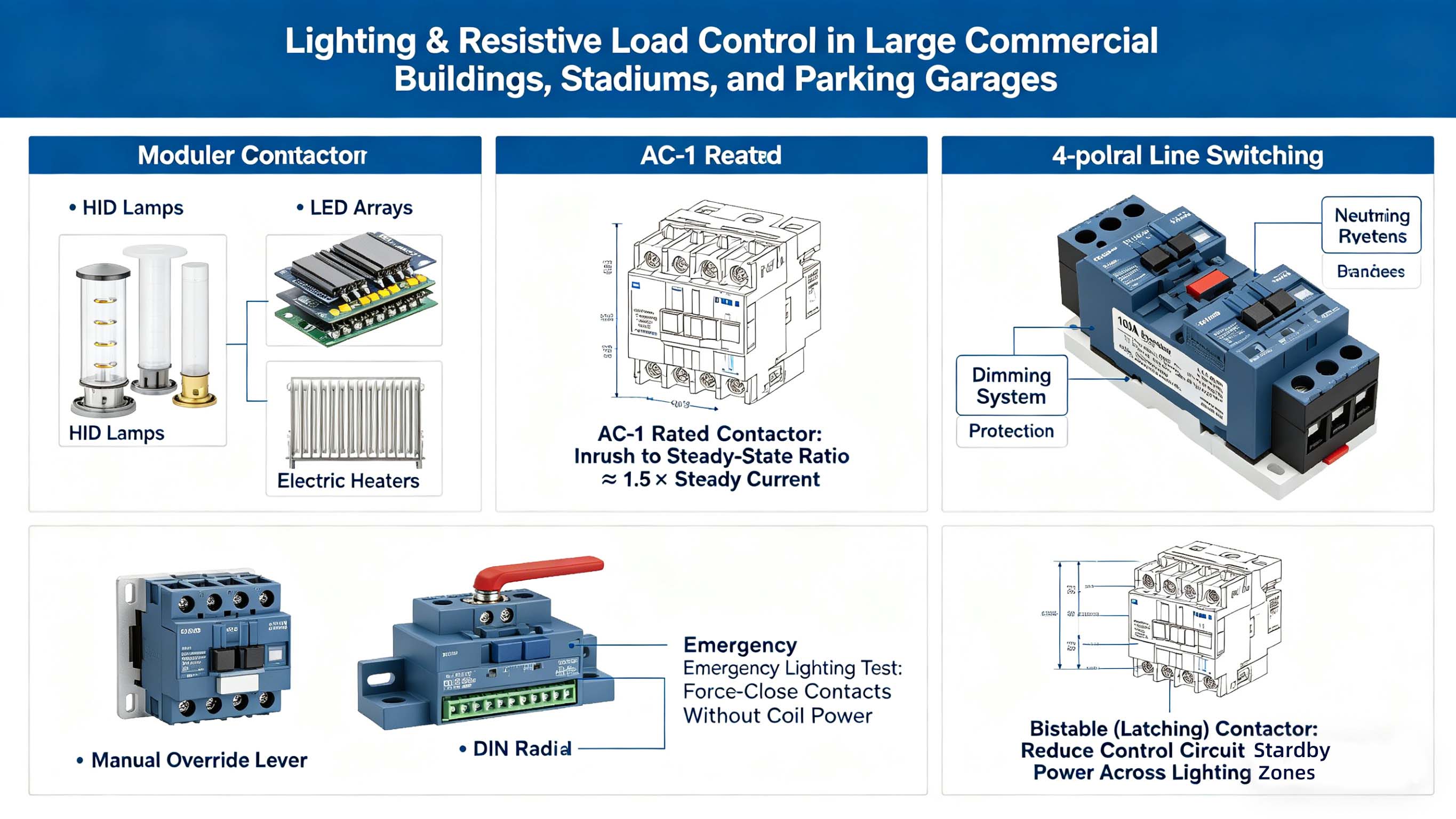 Contator de sistema de energia elétrica para controle de motor de indução trifásico F-C1 para exportador da China