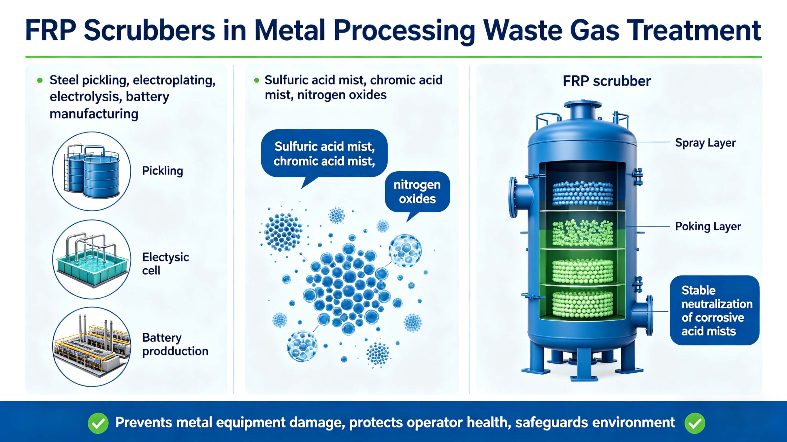 Fiberglass GFRP FRP scrubbing tower for Acid & Fume Scrubber  FT-ST3 to China Exporter